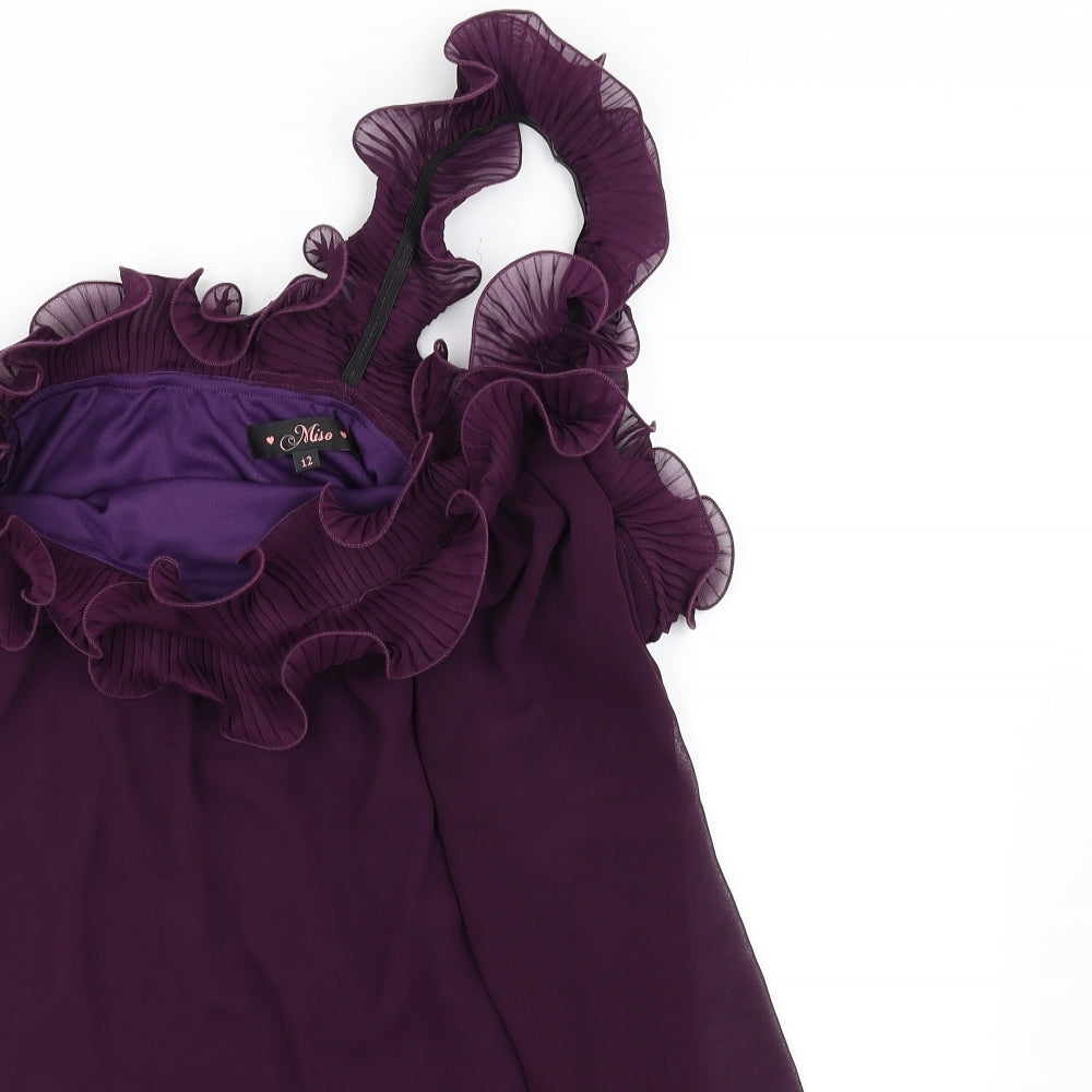 Miso Womens Purple   Fit & Flare  Size 12