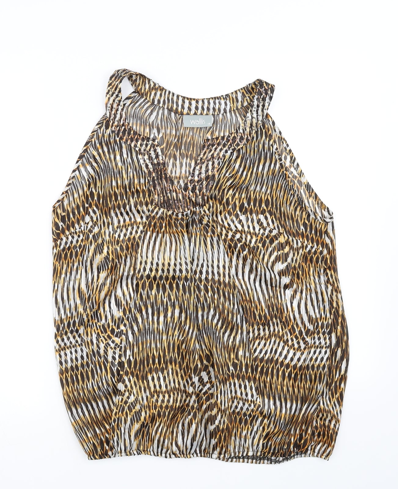 Wallis Womens Yellow   Basic Blouse Size 14