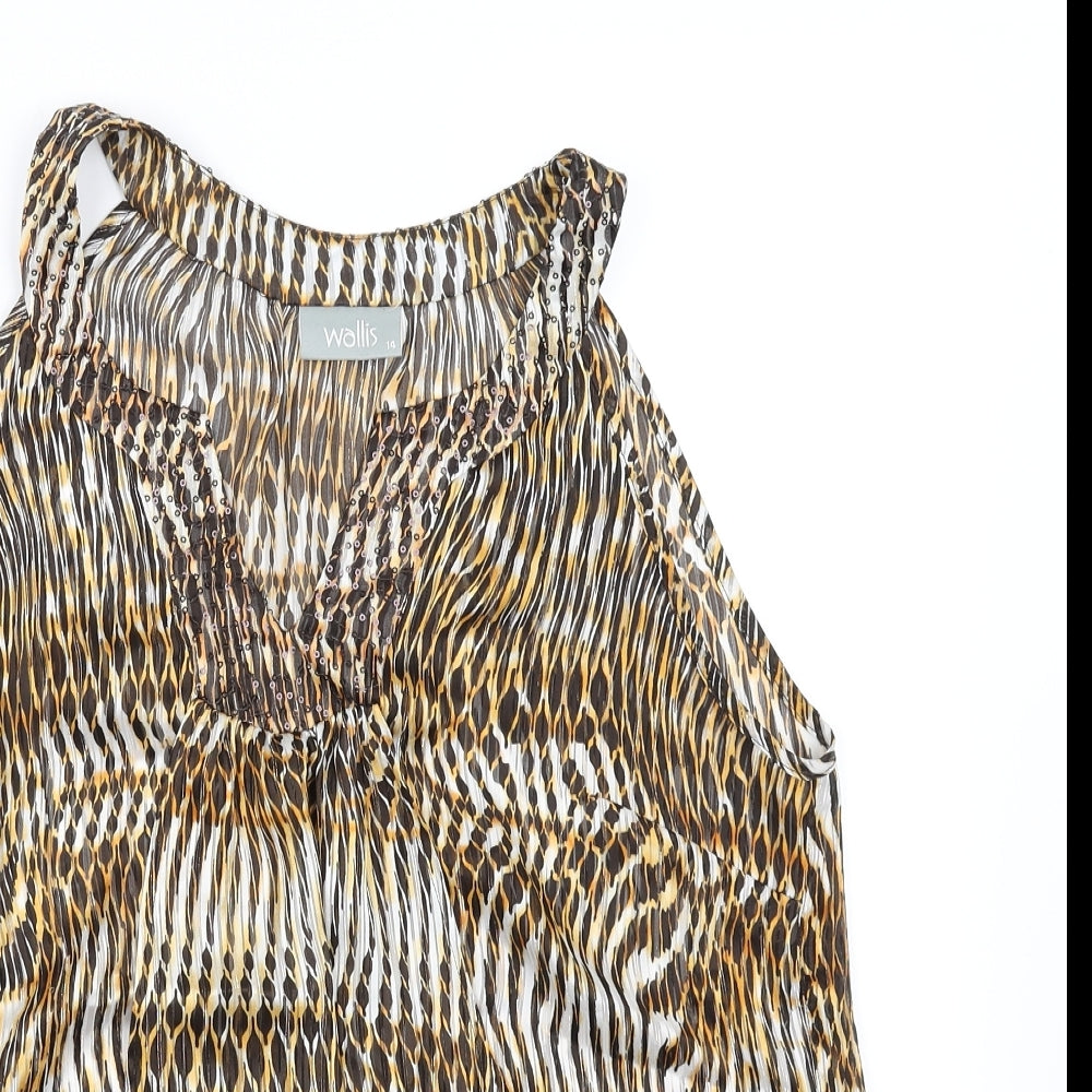 Wallis Womens Yellow   Basic Blouse Size 14