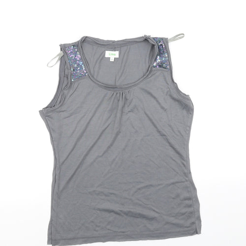lime Womens Grey   Basic Blouse Size 14