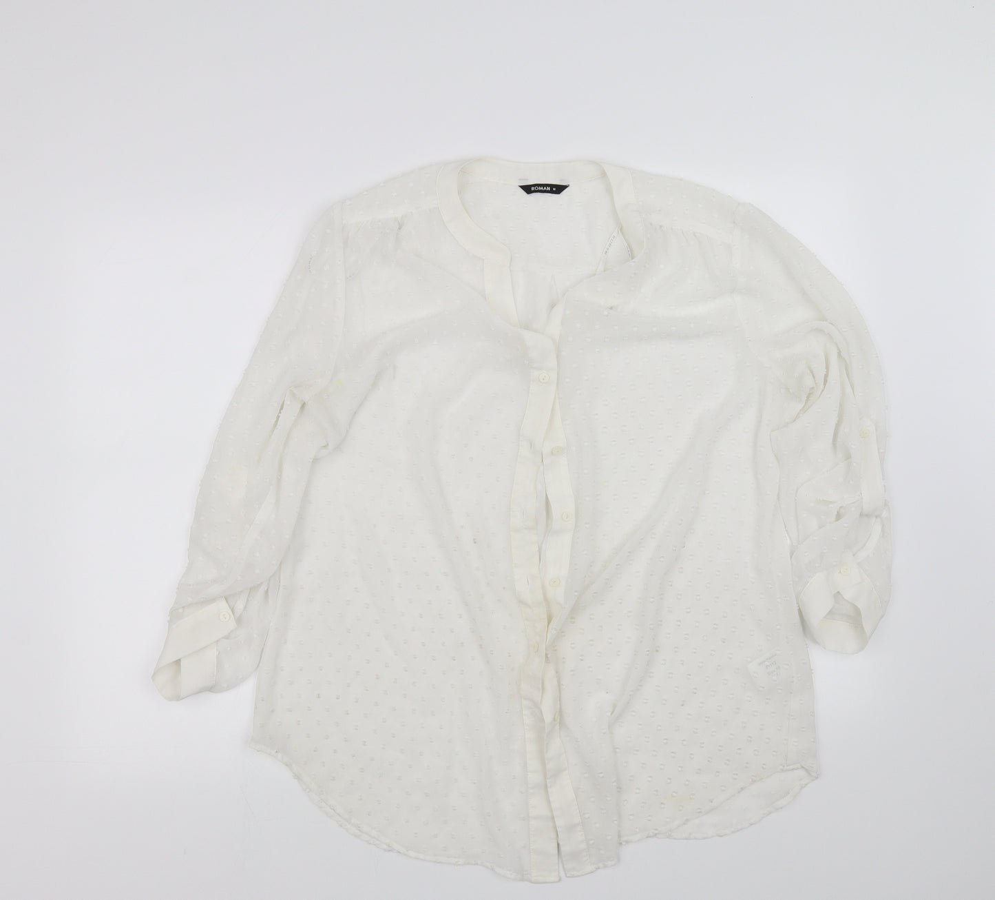 Roman Womens White   Basic T-Shirt Size 16