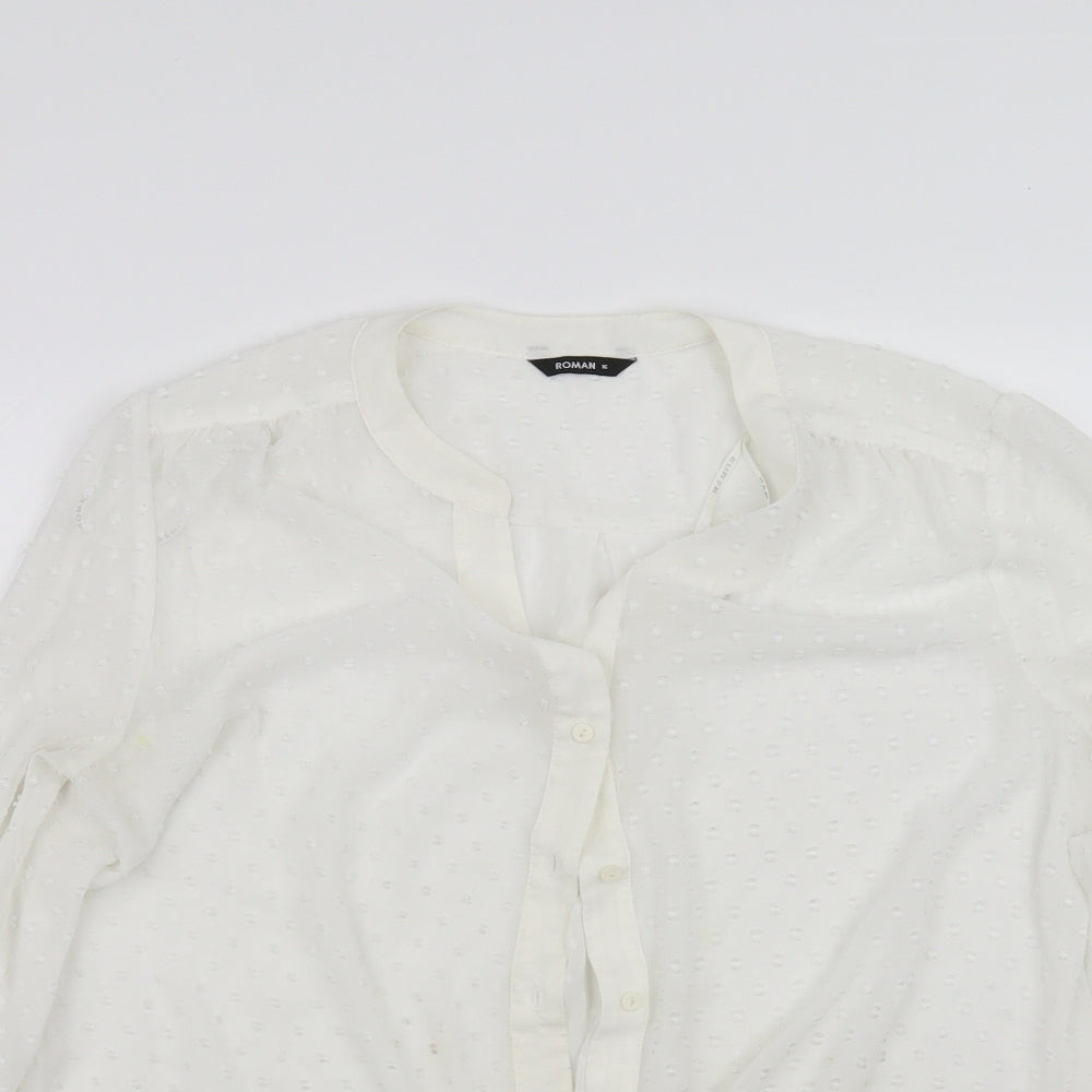 Roman Womens White   Basic T-Shirt Size 16