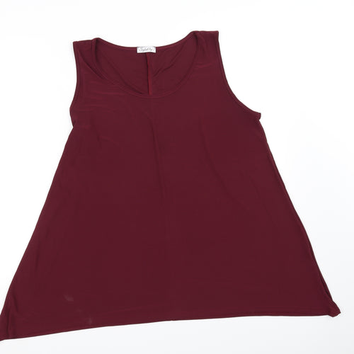 style  Womens Red   Basic Blouse Size L
