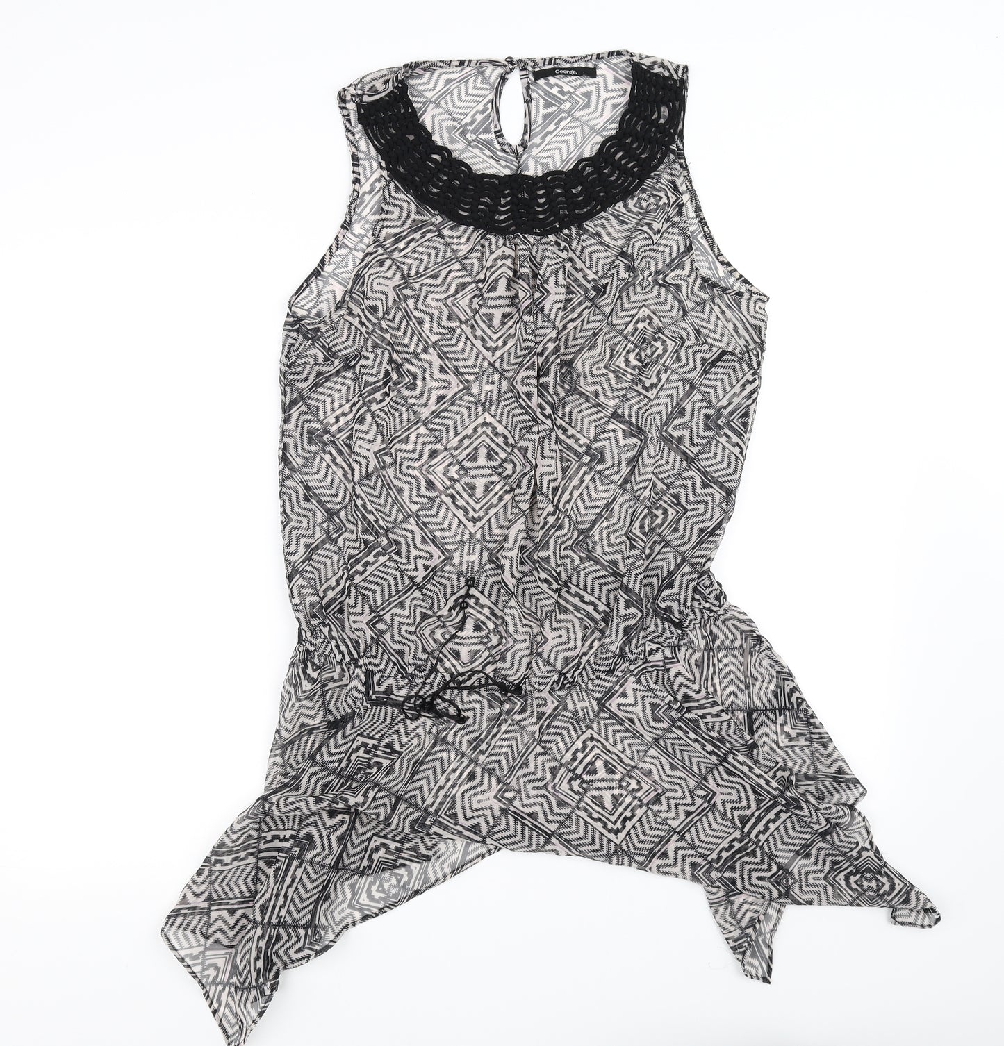 George Womens White   Fit & Flare  Size 14