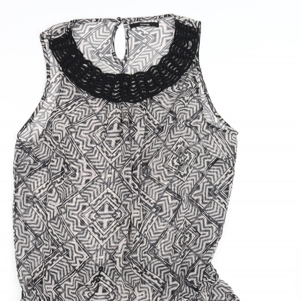 George Womens White   Fit & Flare  Size 14