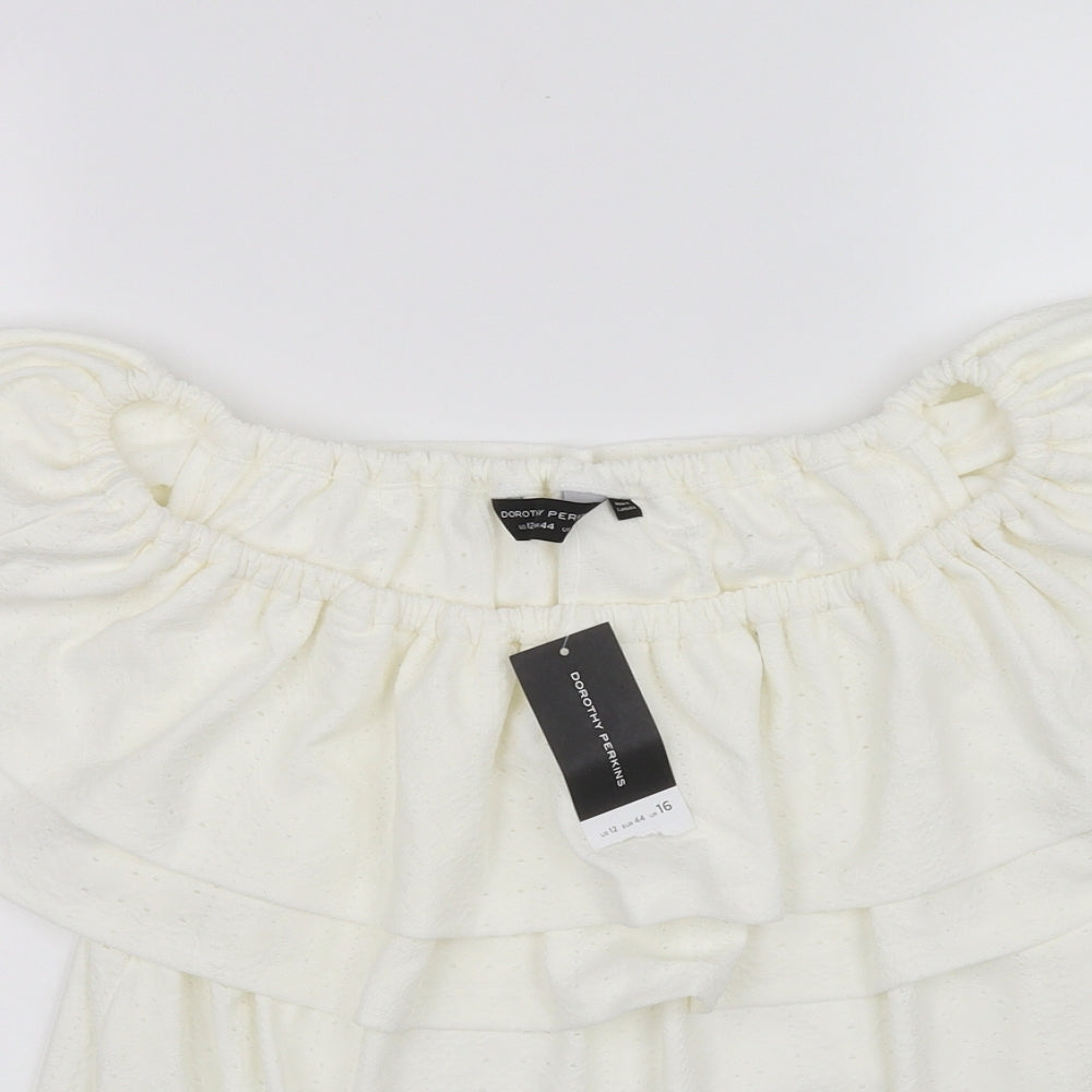 dorothy perkins  Womens White   Fit & Flare  Size 12