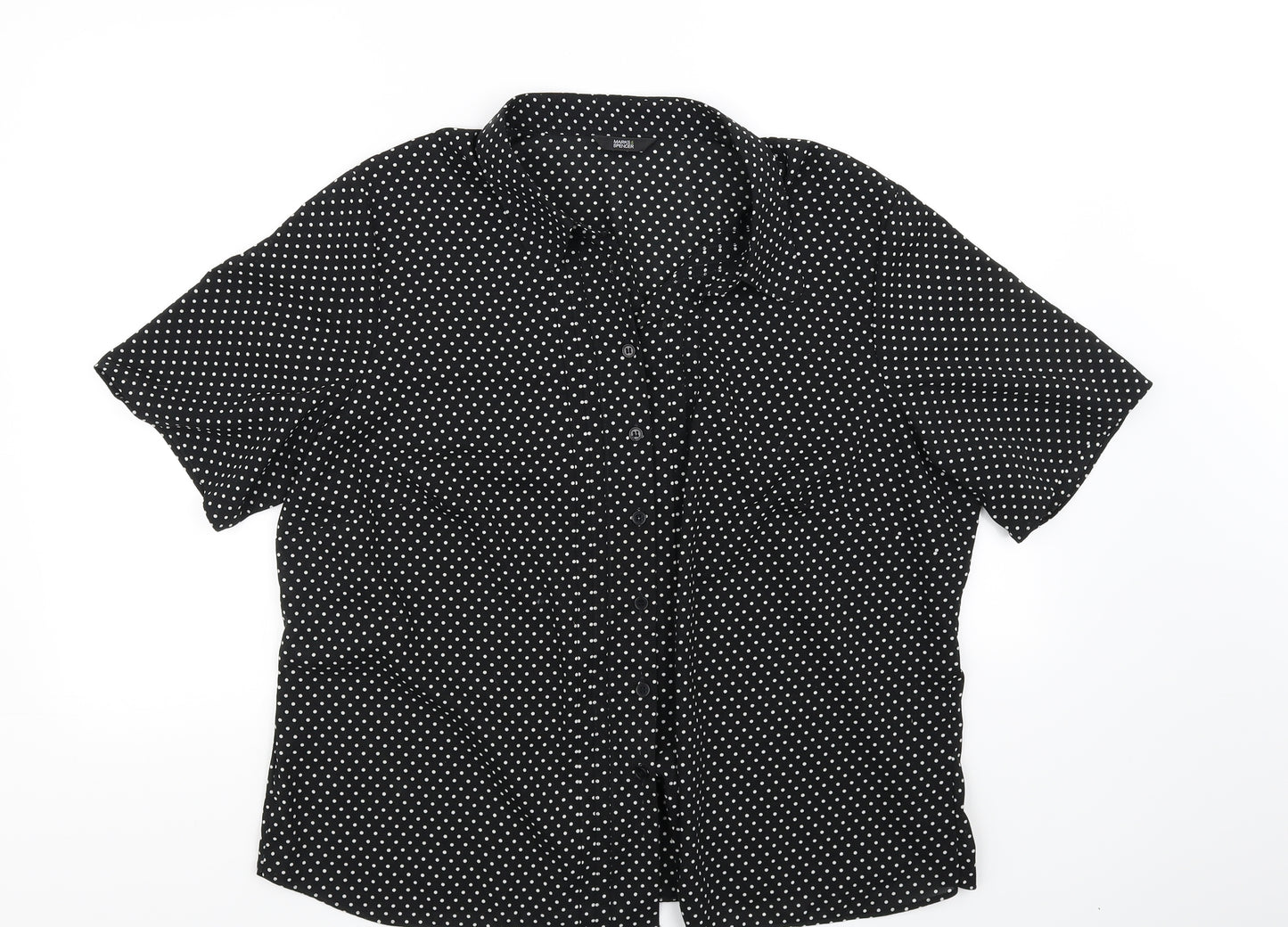 Marks and Spencer Womens Black   Basic Blouse Size XL