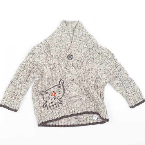 pre worn  Beige   Jacket Coatigan Size 3-6 Months