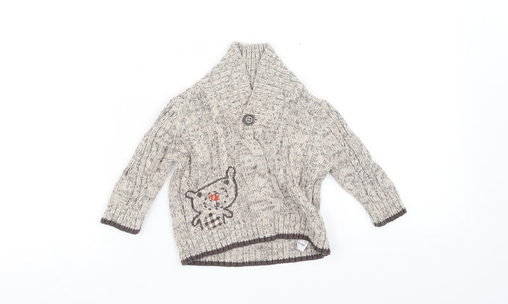 pre worn  Beige   Jacket Coatigan Size 3-6 Months