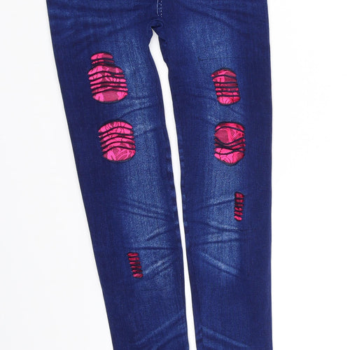 mini lady Girls Blue   Jegging Trousers Size 11-12 Years
