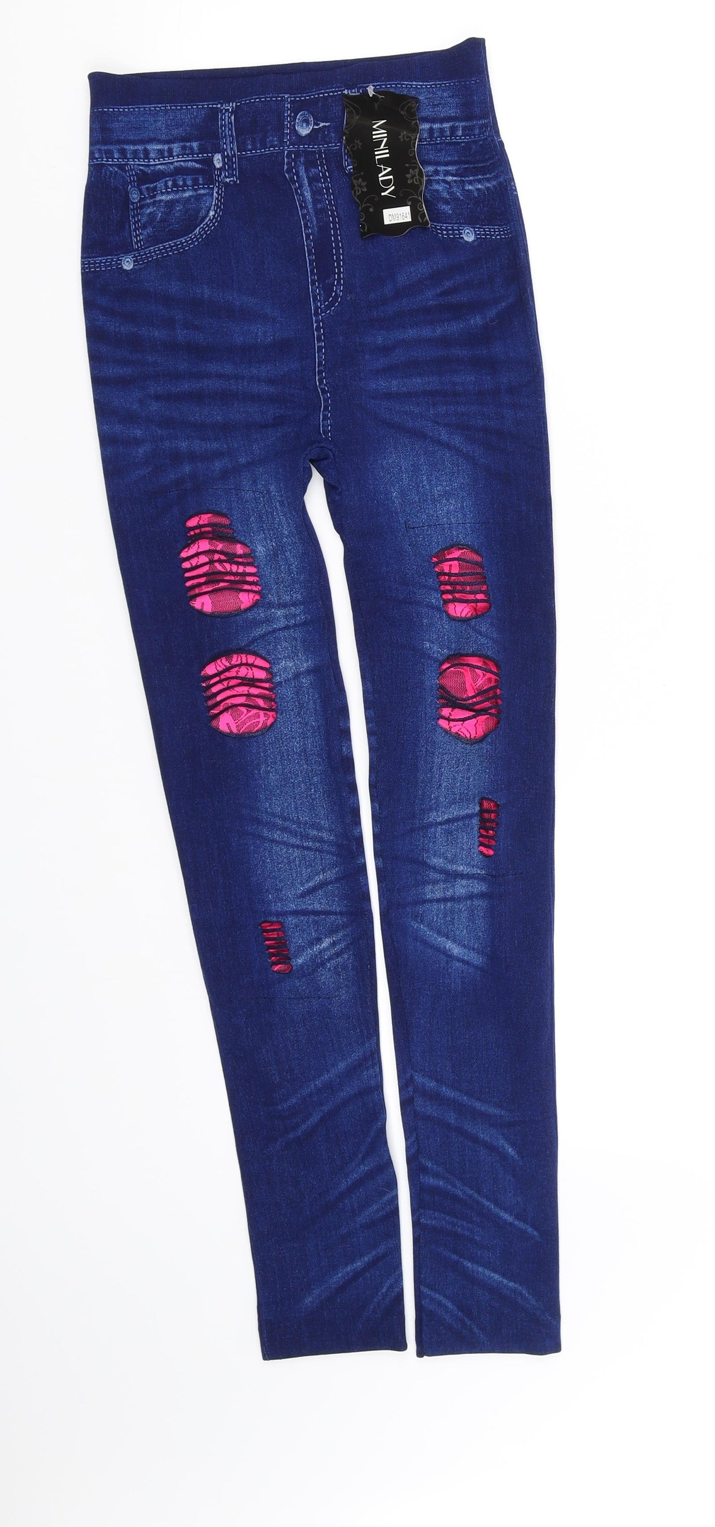 mini lady Girls Blue   Jegging Trousers Size 11-12 Years