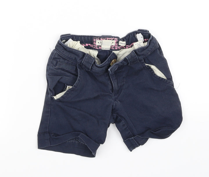 pre worn Girls Blue   Cut-Off Shorts Size 7 Years