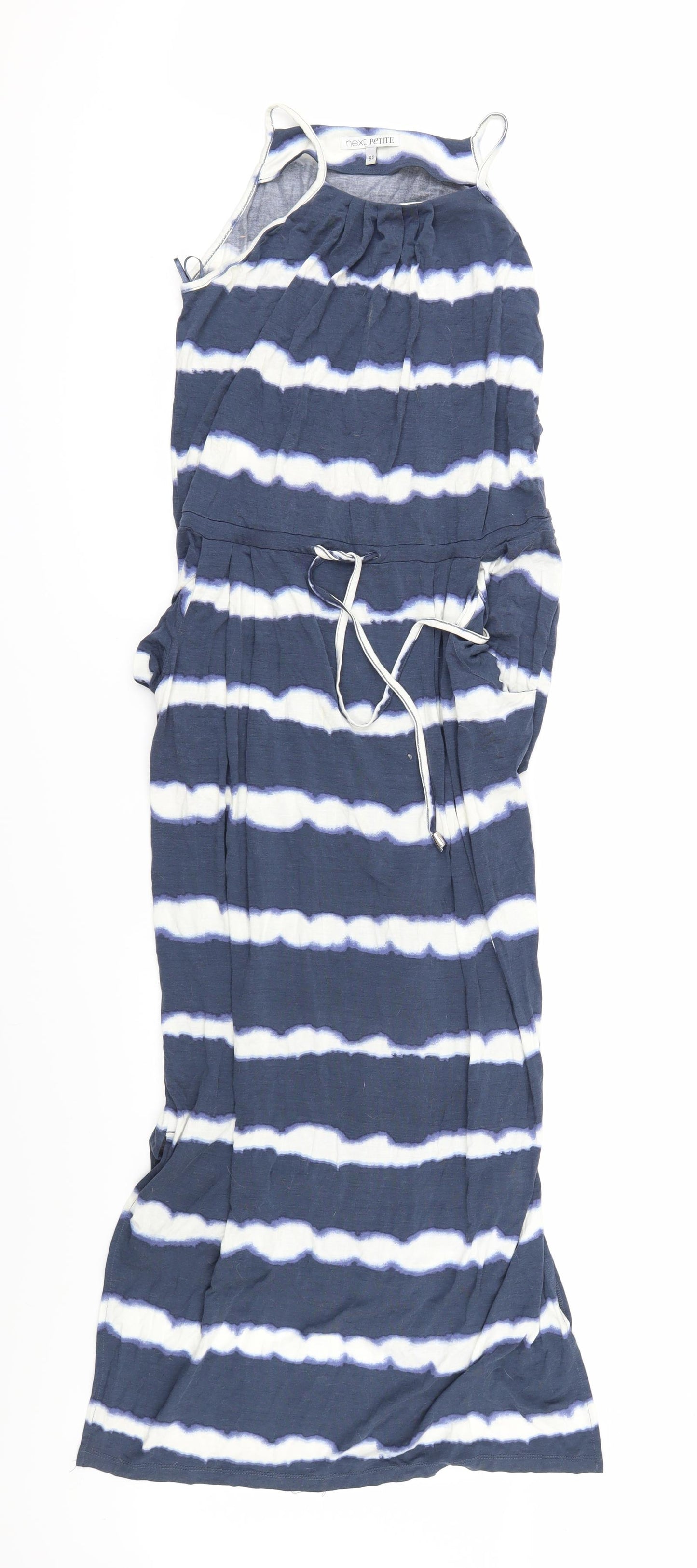 NEXT Womens Black Striped  Maxi  Size 8