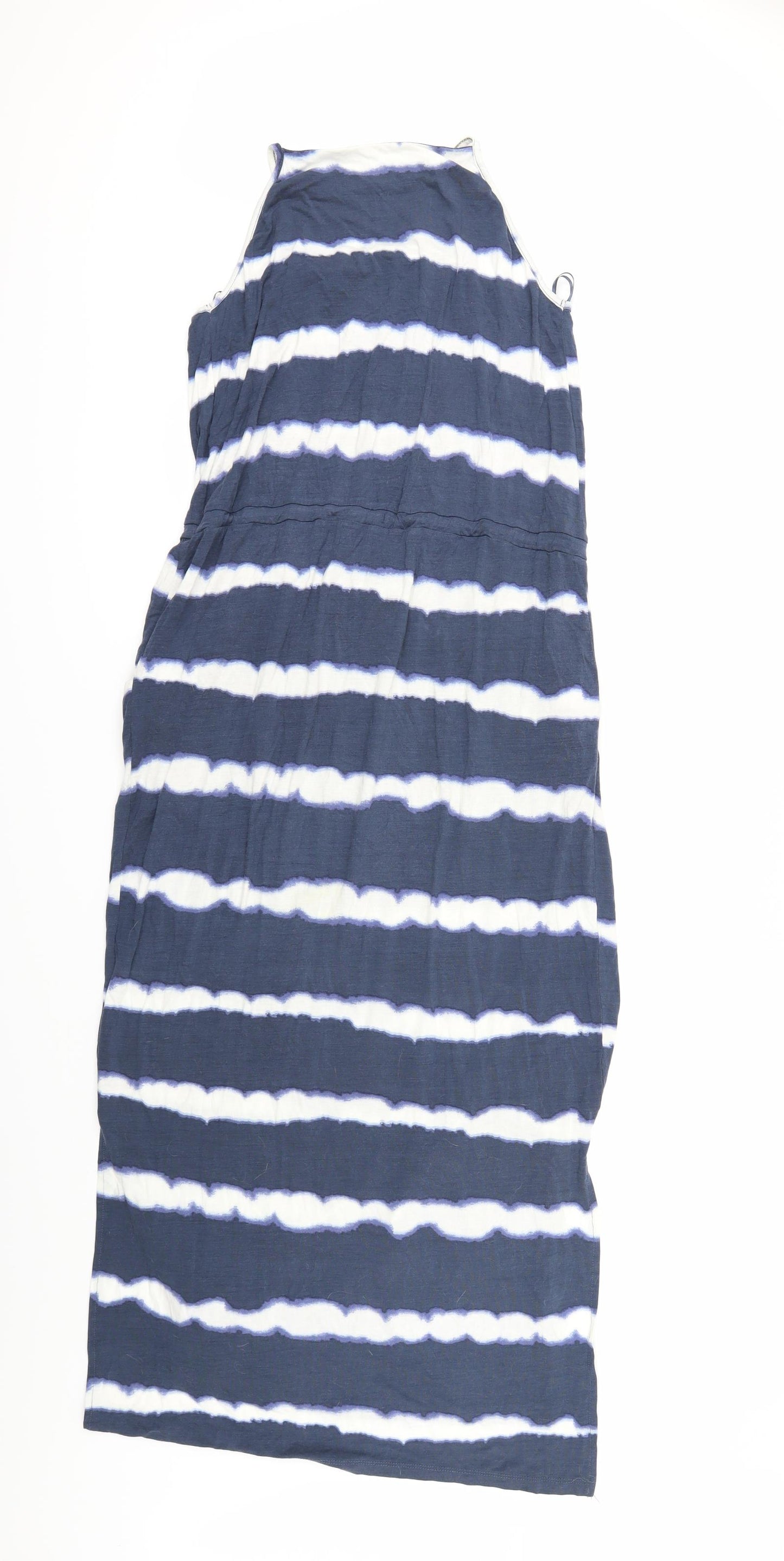 NEXT Womens Black Striped  Maxi  Size 8