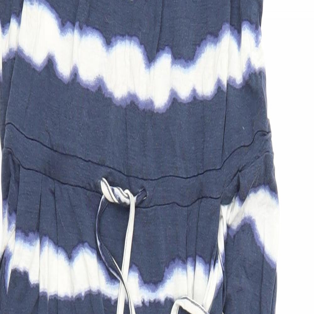 NEXT Womens Black Striped  Maxi  Size 8