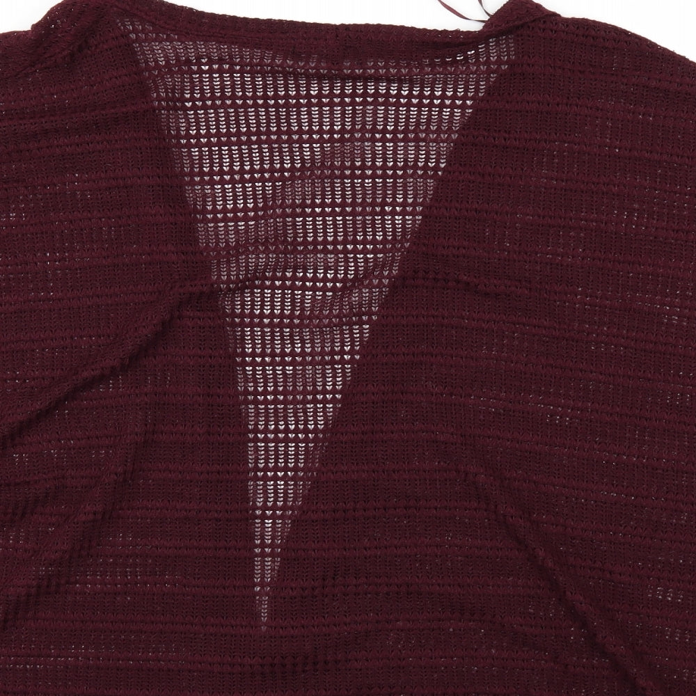 New Look Womens Red   Cardigan Jumper Size 18