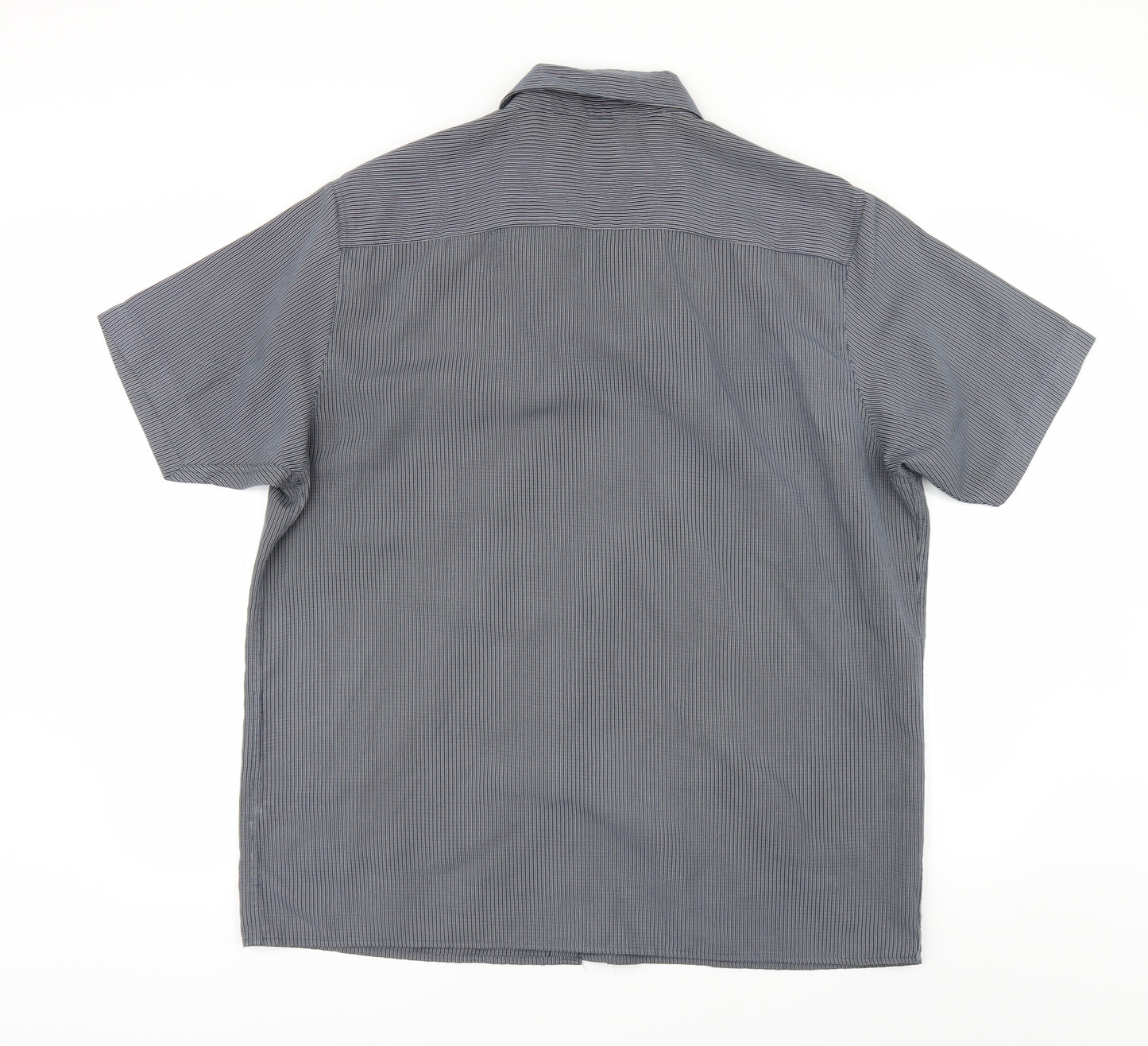 Thomas Nash Mens Blue Check   Button-Up Size XL