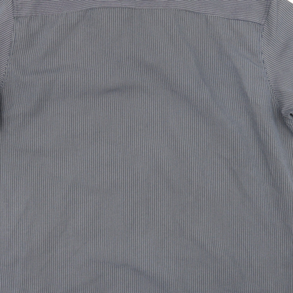 Thomas Nash Mens Blue Check   Button-Up Size XL