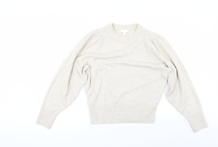 H&M Womens Beige Pullover Jumper Size M