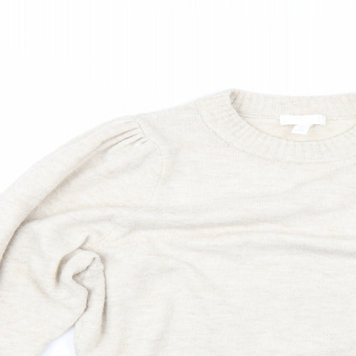 H&M Womens Beige   Pullover Jumper Size M