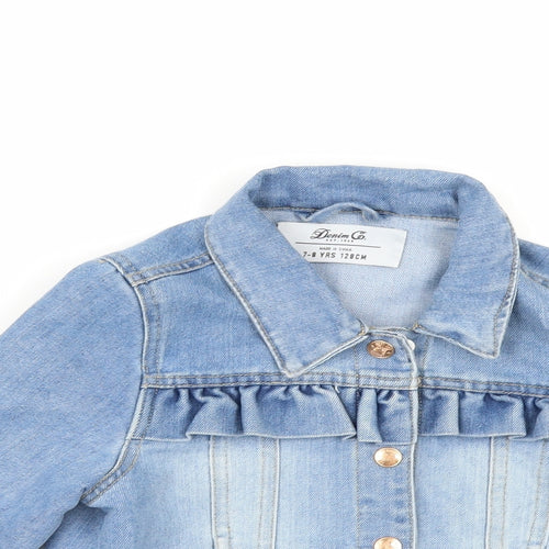 Denim & Co. Girls Blue  Denim Jacket  Size 7-8 Years