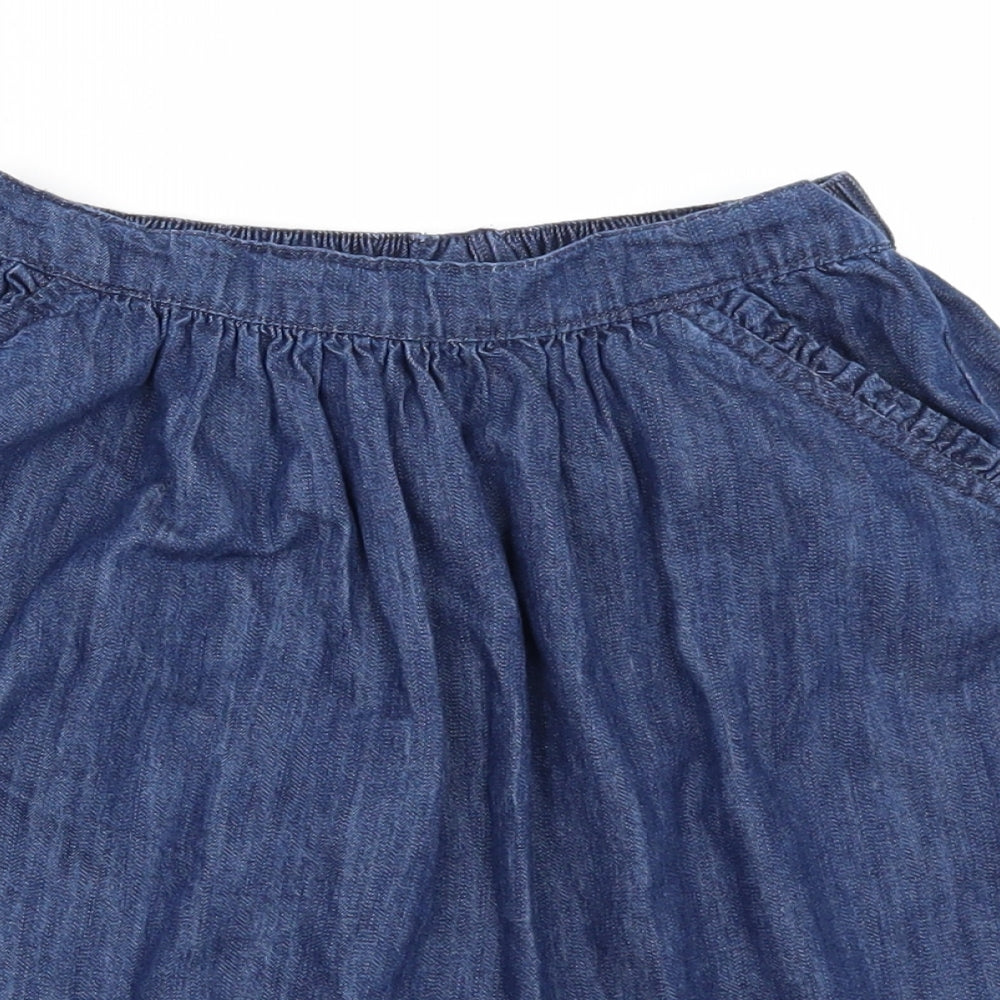 NEXT Girls Blue  Denim Mini Skirt Size 8-9 Years