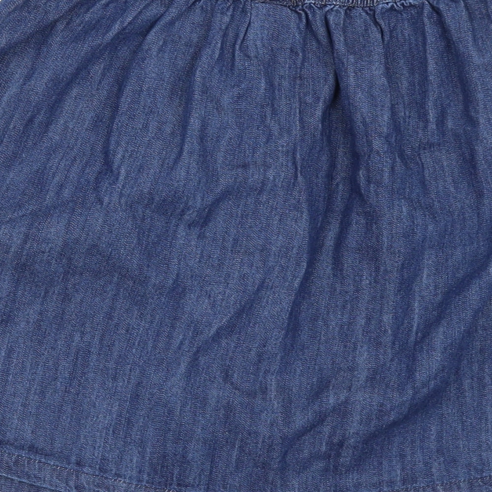 NEXT Girls Blue  Denim Mini Skirt Size 8-9 Years