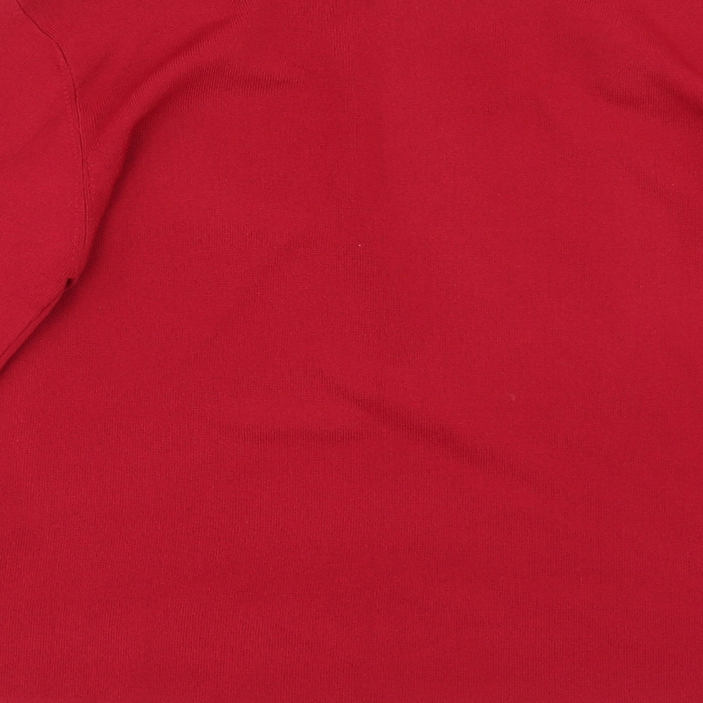 SKYDESING Womens Red   Pullover Jumper Size L