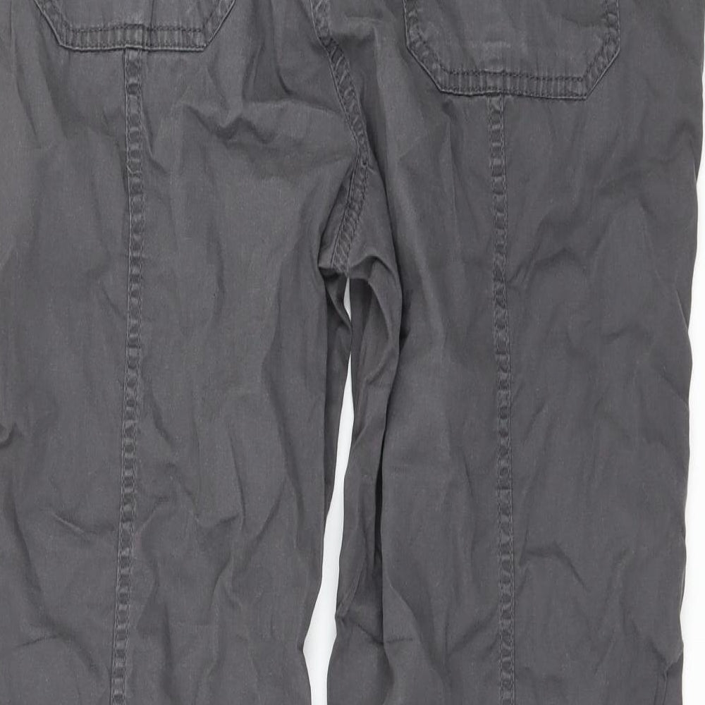 Marks and Spencer Womens Grey   Cargo Trousers Size 14 L29 in