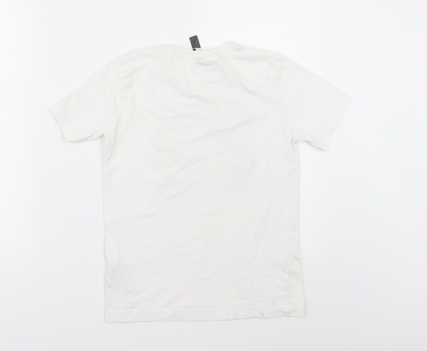 adidas Boys White   Basic T-Shirt Size 9-10 Years