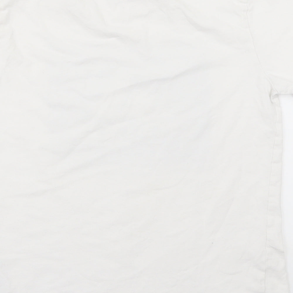 adidas Boys White   Basic T-Shirt Size 9-10 Years