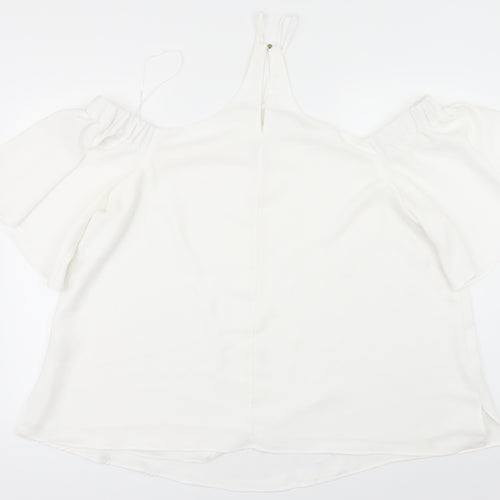 River Island Womens White   Tunic Blouse Size 22