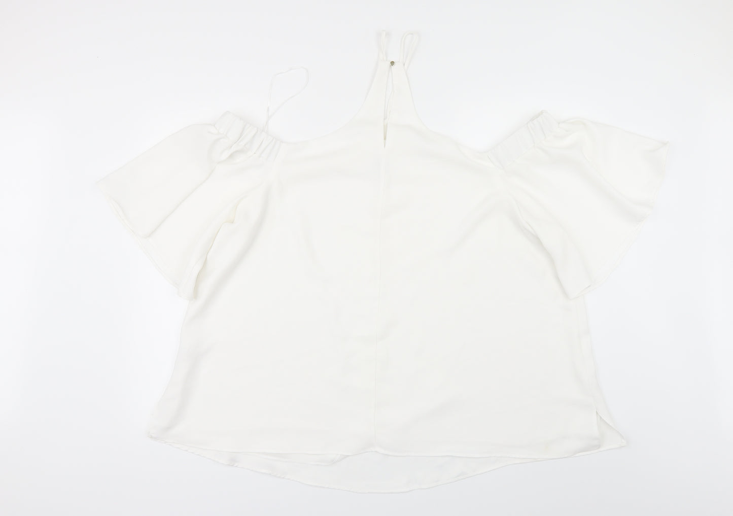 River Island Womens White   Tunic Blouse Size 22