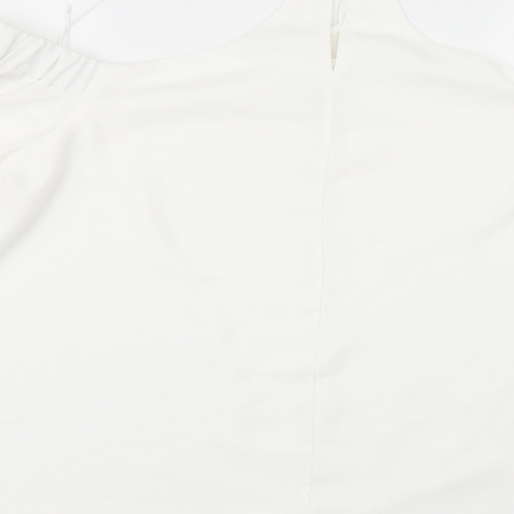 River Island Womens White   Tunic Blouse Size 22