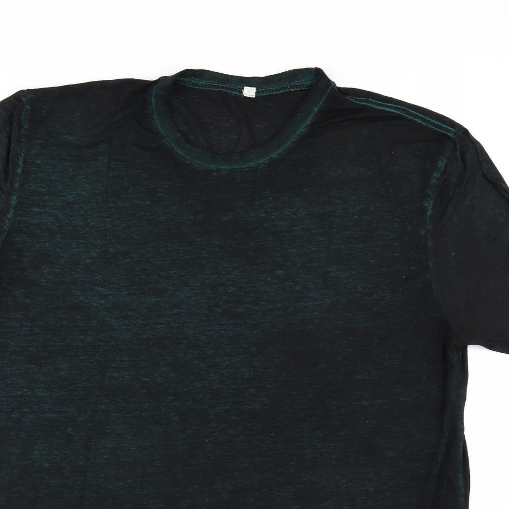 COLOURFASR Mens Green    T-Shirt Size XL