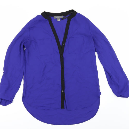 Primark Womens Purple   Basic Button-Up Size 8