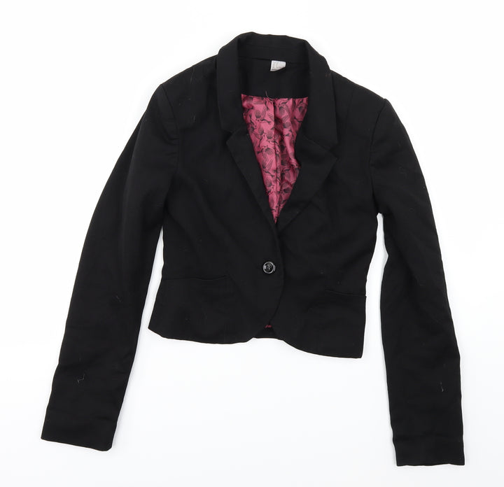 H&M Womens Black Jacket Size 4