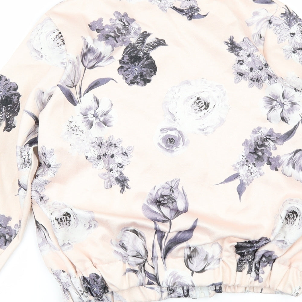 QBA KDS Girls Pink Flecked  Bomber Jacket Jacket Size 11 Years