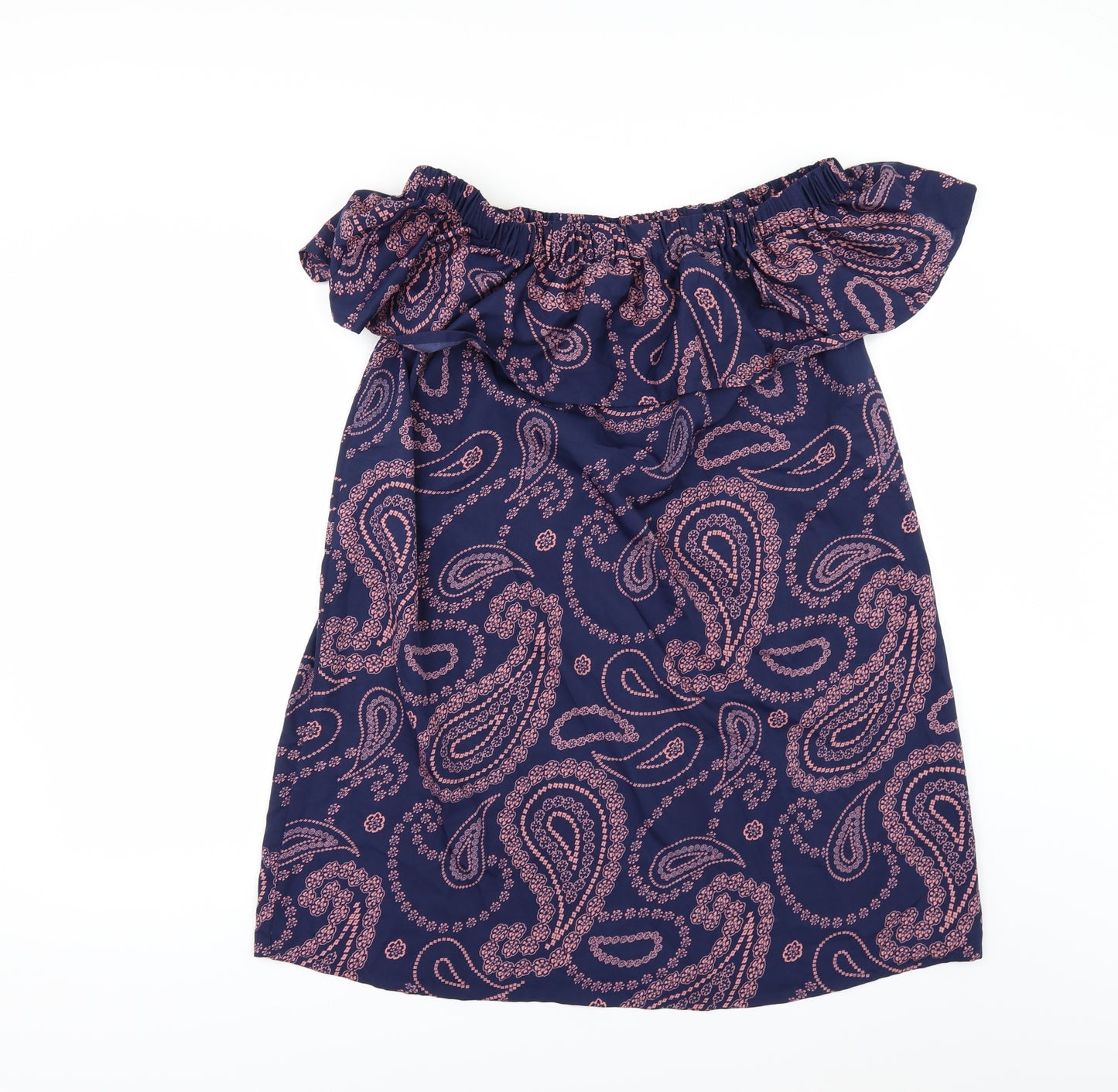 Primark Womens Blue Geometric  Tunic Blouse Size 10