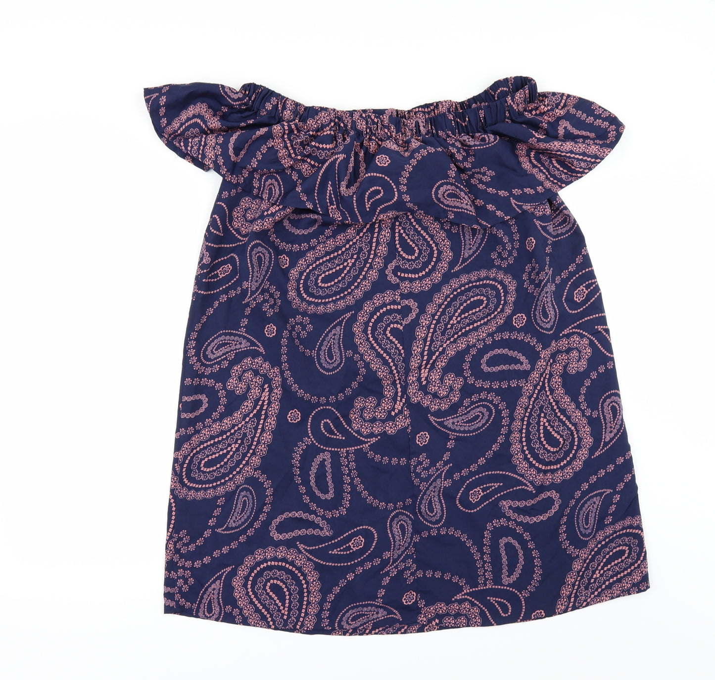 Primark Womens Blue Geometric  Tunic Blouse Size 10