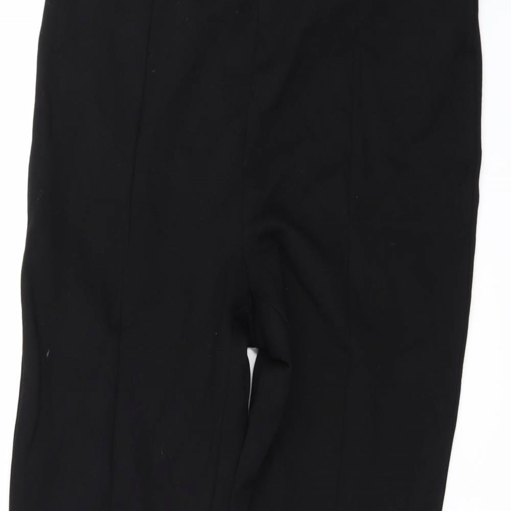 Papaya Womens Black   Cropped Leggings Size 14 L24 in