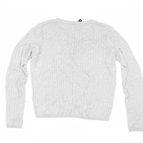 H&M Womens Grey   Pullover Jumper Size M