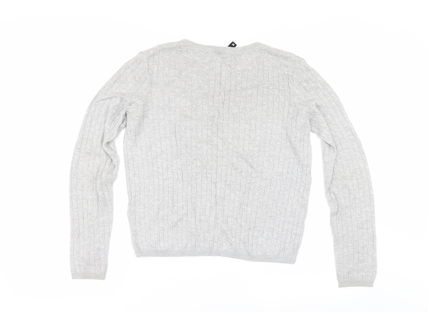 H&M Womens Grey   Pullover Jumper Size M