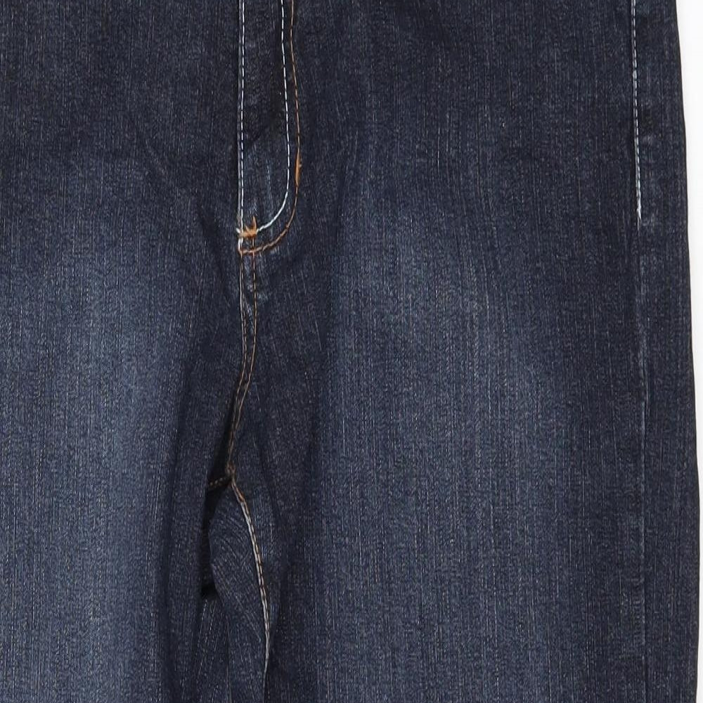 Cherokee Womens Black  Denim Cropped Jeans Size 14 L23 in