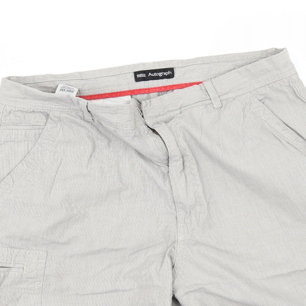 Marks and Spencer Mens Beige   Bermuda Shorts Size 32