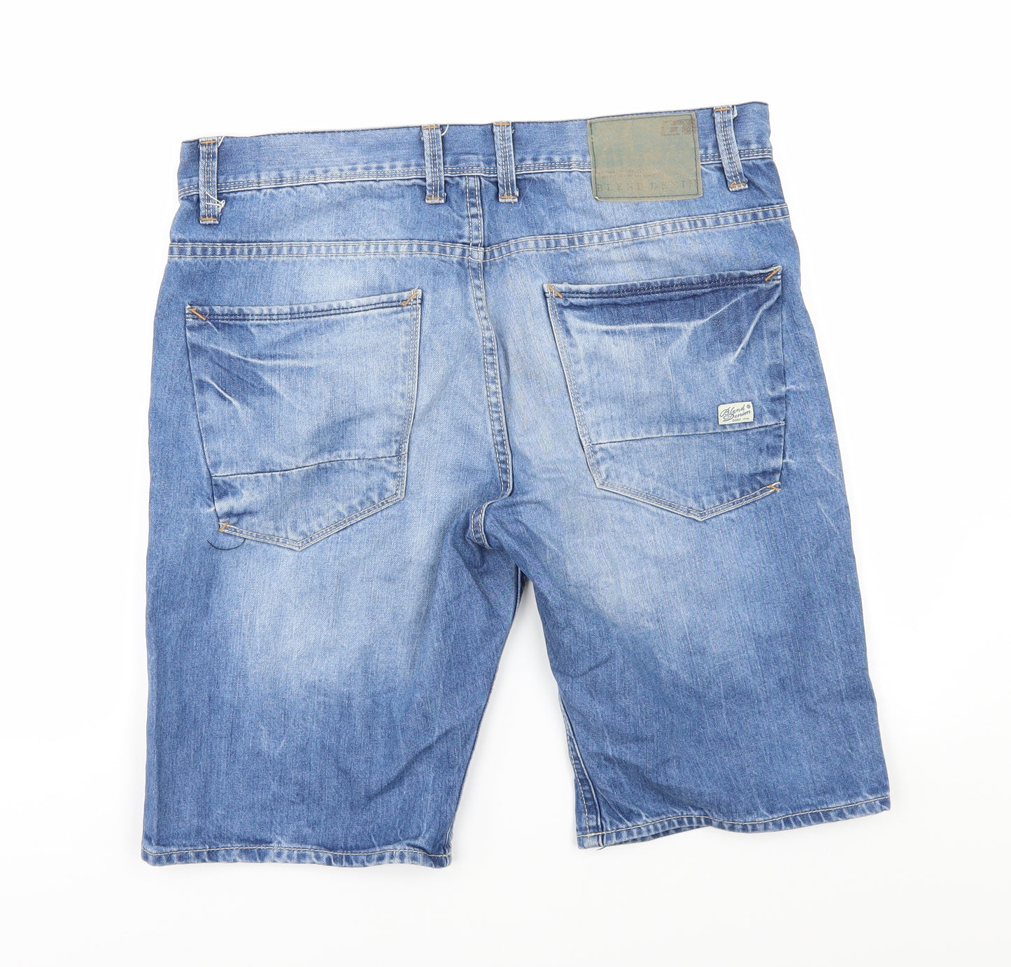 Preworn Mens Blue  Denim Cargo Shorts Size L