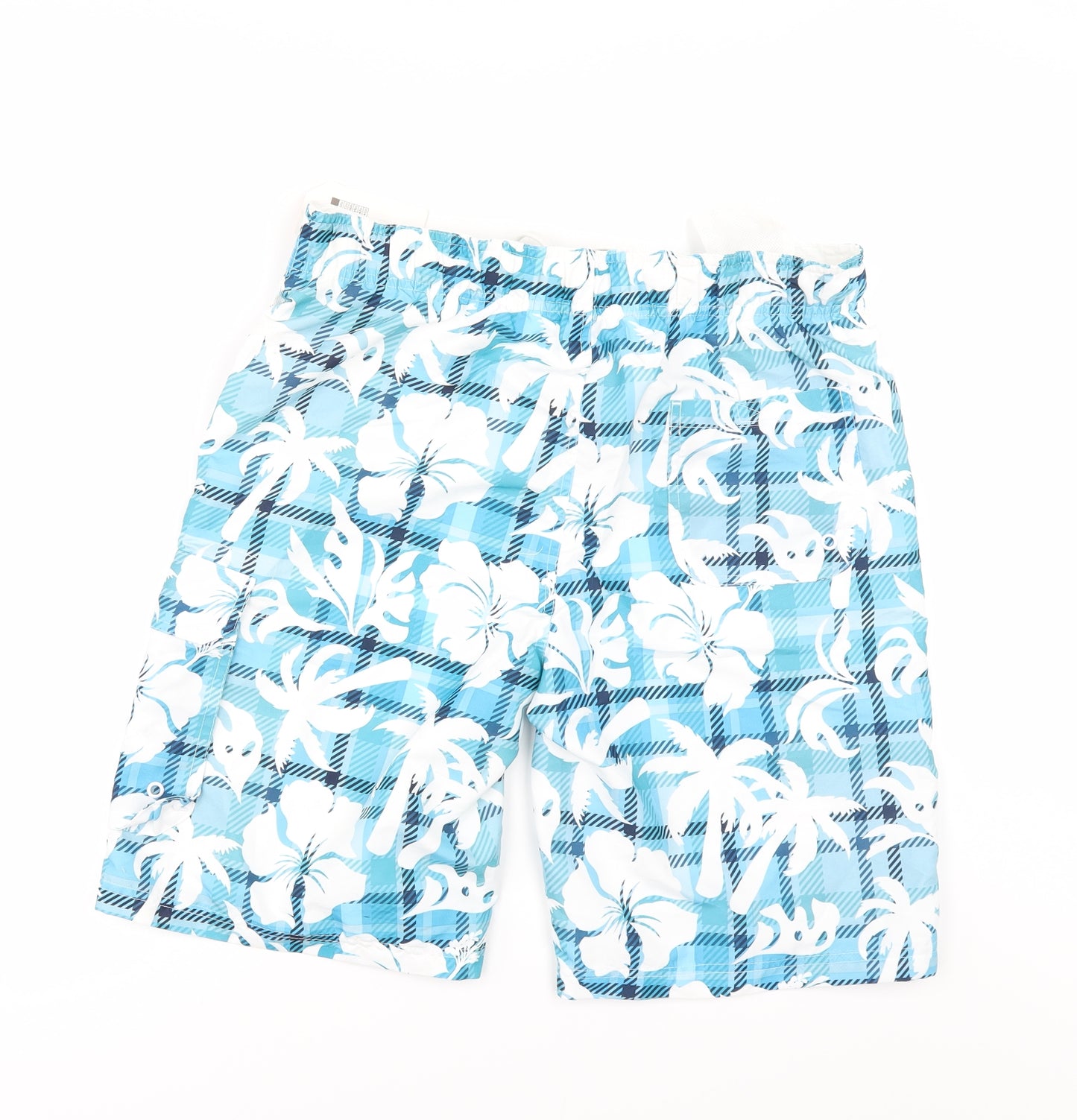 Cedar Wood State Mens Blue Floral  Bermuda Shorts Size M - SWIM SHORTS