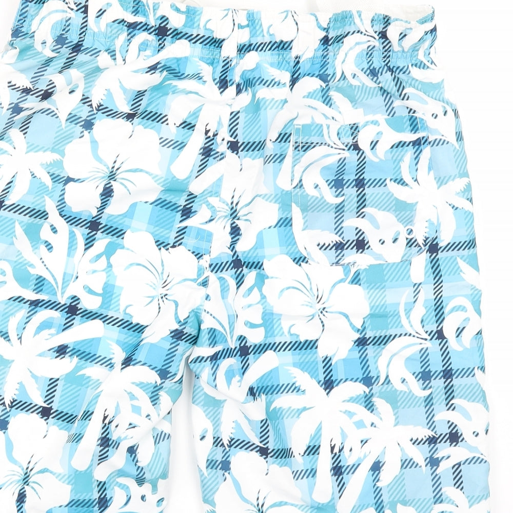 Cedar Wood State Mens Blue Floral  Bermuda Shorts Size M - SWIM SHORTS