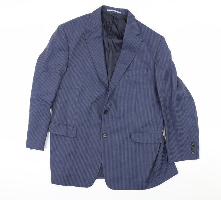 REDA Mens Blue Jacket Suit Jacket Size 42