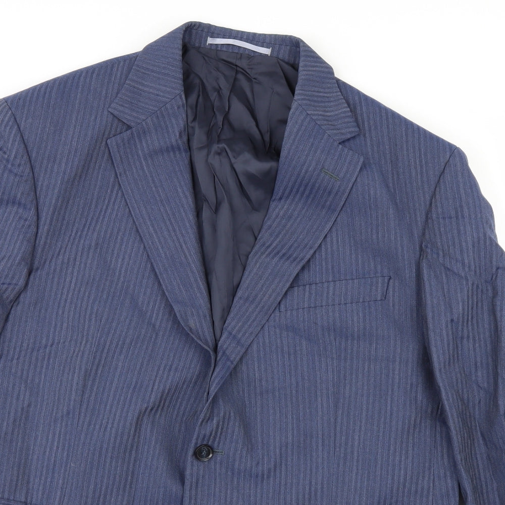 REDA Mens Blue   Jacket Suit Jacket Size 42